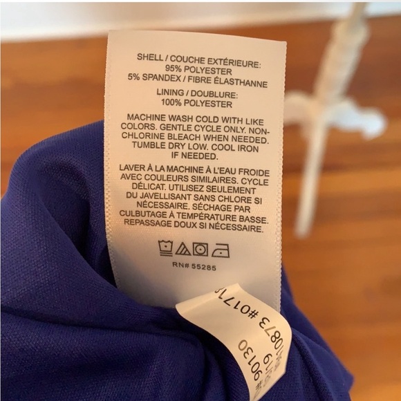 Express NWT Flutter Sleeve & Ruffle Hem Dress - Large - Blue - Picture 8 of 8